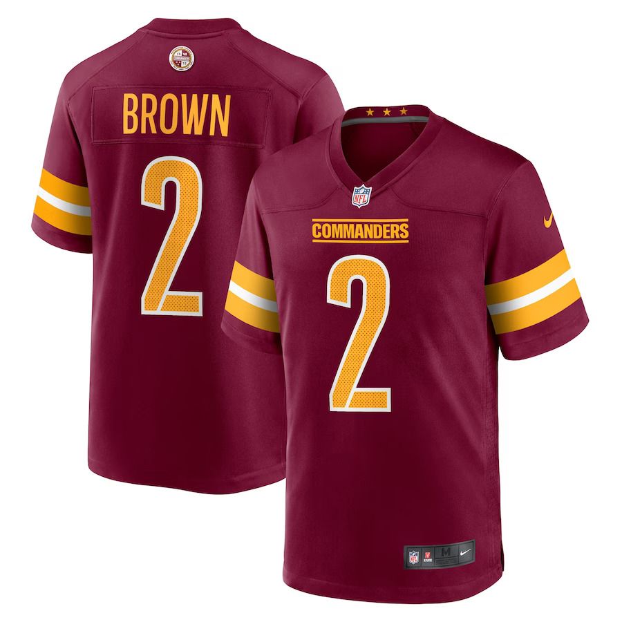 Men Washington Commanders #2 Dyami Brown Nike Burgundy Player Game NFL Jersey->washington commanders->NFL Jersey